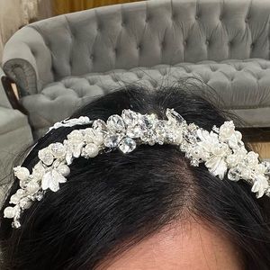Wedding hair piece tiara like